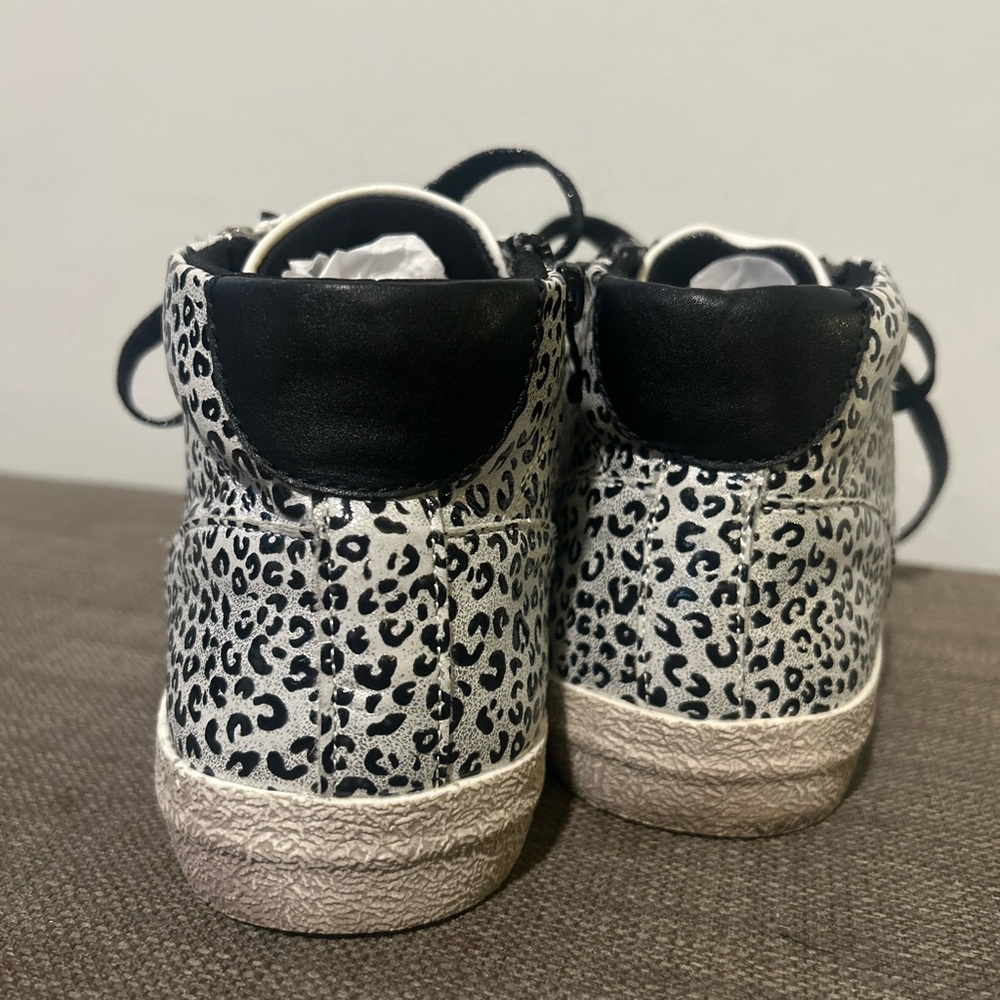 Ninety Union Leopard Print High-Top Sneakers - Picture 7 of 10
